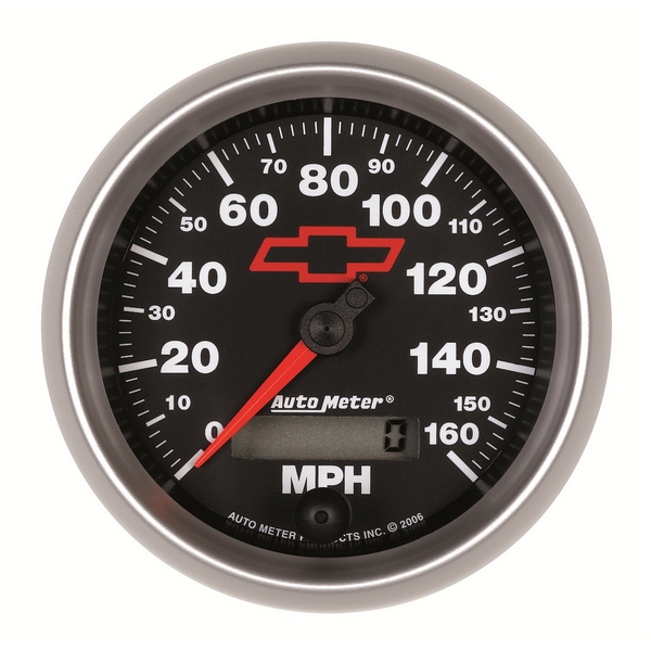 3-3/8" SPEEDOMETER, 0-160 MPH, GM BLACK